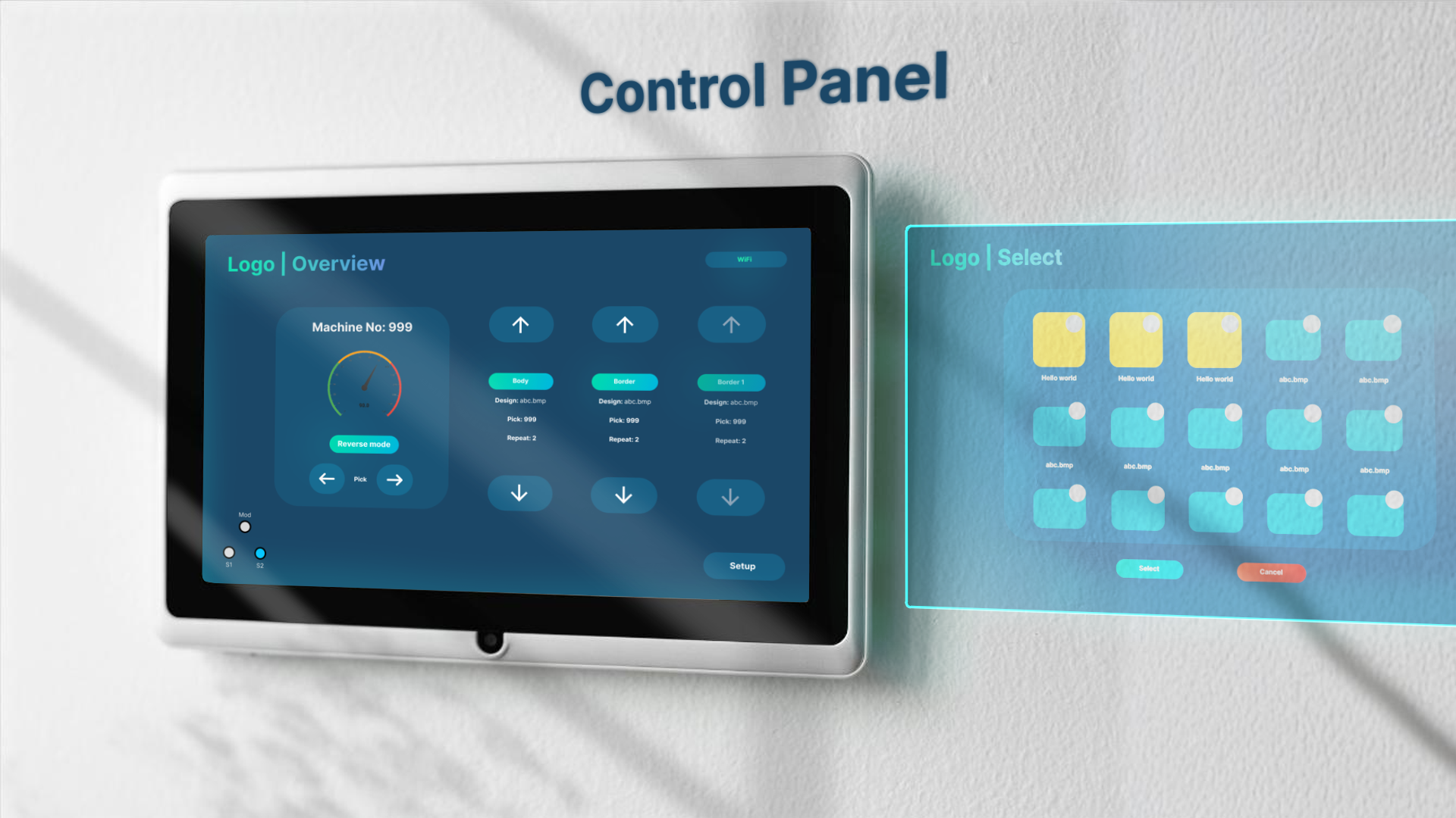 Machine control panel project